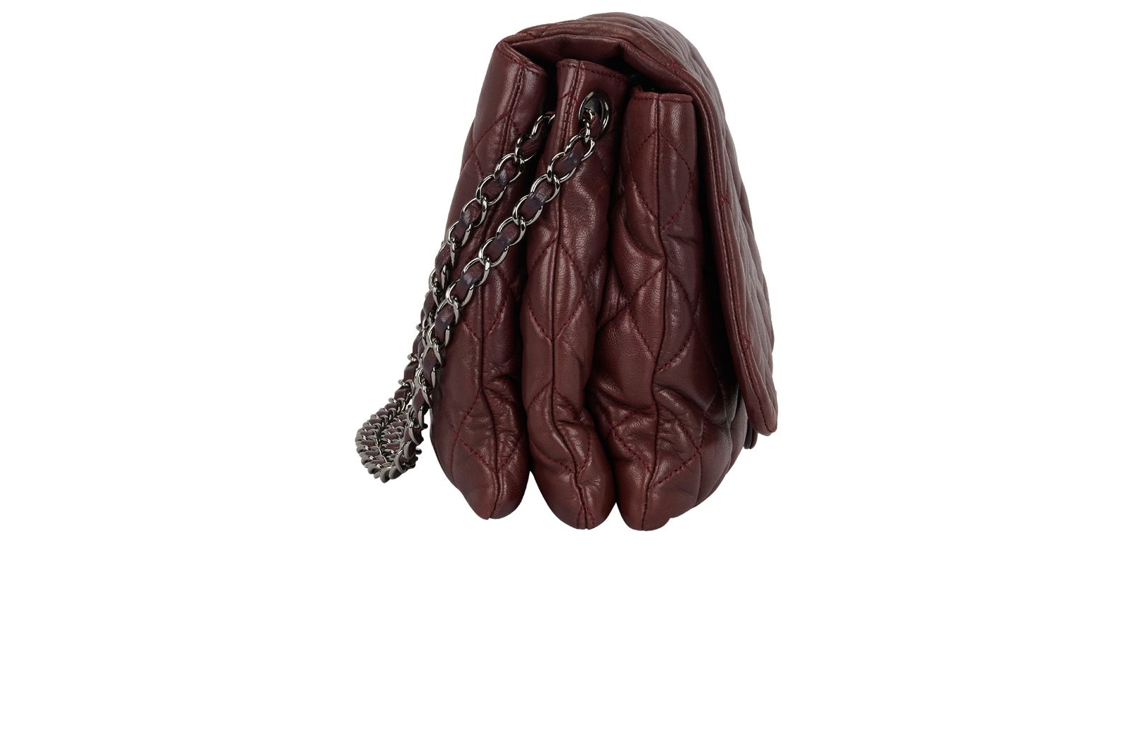 3 Accordion Flap Bag, &pound;2,200, Handbags, Red, Lambskin Leather, Bottom view